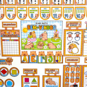 KIT ORNAMENTAÇÃO DE SALA - CAPIVARA