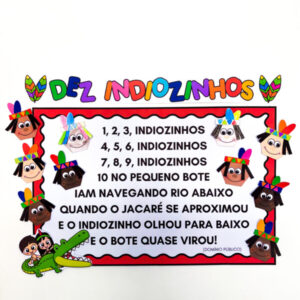 CARTAZ DEZ INDIOZINHOS